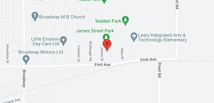 map of 9254 JAMES STREET